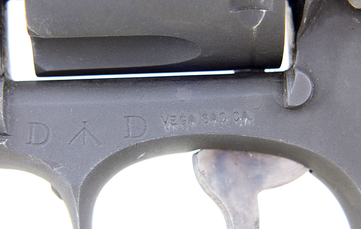 A close look shows it appears the importer had some difficulty with the BSR’s tough iron oxide finish, necessitating a second try at applying its own stamp.